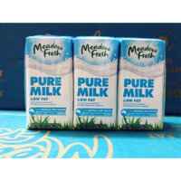 Thùng 24 hộp 200ml Sữa tươi ít béo (Low Fat) không đường Meadow Fresh (Date: T7.2025)