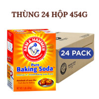 Thùng 24 hộp Baking Soda 454gr Nhập Khẩu Mỹ Làm Bom Tắm, Bột Nở, Muối Nở Làm Sạch Răng