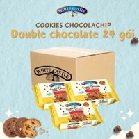 Thùng 24 hộp bánh quy chocolate White Castle nhập khẩu Malaysia 180g Double Chocolate Chips