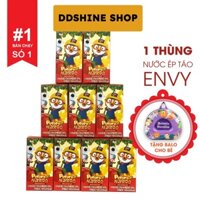 Thùng 24 Hộp Nước ép táo Envy Pororo Wondertok nội địa Hàn Quốc, nước ép trái cây cho bé, nước hoa quả vị táo hộp 190ml