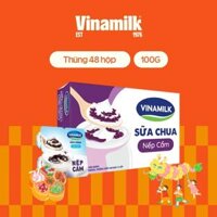 Thùng 24 hộp Sữa chua ăn Vinamilk Nếp cẩm Hộp 100g