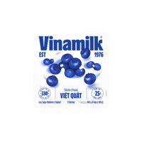 Thùng 24 hộp sữa chua Vinamilk Việt Quất ít đường + Collagen 100g