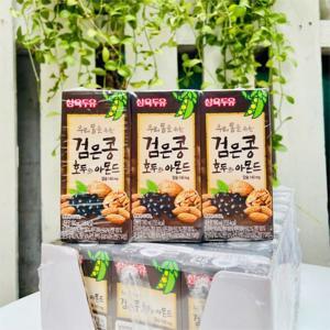 Thùng 24 hộp sữa đậu đen óc chó hạnh nhân Sahmyook 190ml
