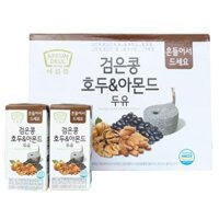 Thùng 24 Hộp Sữa Óc Chó Hạnh Nhân Đậu Đen Areum Deul ít đường 190ml x 24 Hộp ĐỒ ĂN VẶT