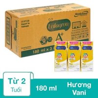 Thùng 24 hộp sữa pha sẵn Enfagrow A+ 360° Brain DHA+ hương vani 180 ml (từ 2 tuổi)