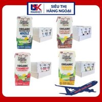 Thùng 24 hộp sữa tươi hữu cơ Daioni organic 200ml đủ vị Dâu/ Chuối/ Socola/ Nguyên kem/ Tách béo