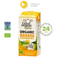 Thùng 24 hộp sữa tươi hữu cơ vị chuối Daioni Organic (24 x 200ml)
