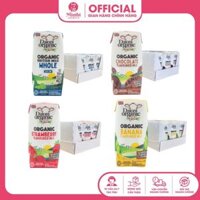 Thùng 24 hộp sữa tươi hữu cơ Daioni organic 200ml đủ vị Dâu/ Chuối/ Socola/ Nguyên kem/ Tách béo