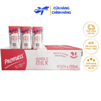 [Thùng 24 Hộp] Sữa Tươi Nguyên Kem Promess 200ml - Nhập Khẩu Pháp - Date mới