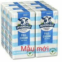 Thùng 24 Hộp sữa Devondale🌼FREESHIP🌼 Full Cream 200ml date 2021