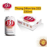Thùng 24 lon bia 333 date mới