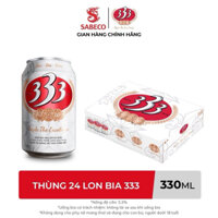 Thùng 24 Lon Bia 333 x 330ml /Lon