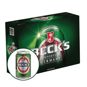 Thùng 24 lon bia Beck's 330ml
