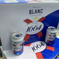 Thùng 24 lon Bia Blanc 1664 - Nồng độ cồn 5%
