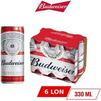 Thùng 24 lon bia Budweiser 330ml