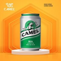 Thùng 24 lon bia Camel Lager Beer 4,5% 330ml Chính Hãng ( Xanh 330ml)