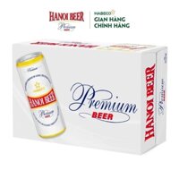 Thùng 24 Lon Bia Hà Nội Premium 330ml