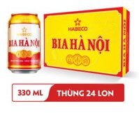 Thùng 24 lon bia Hà Nội  330ml