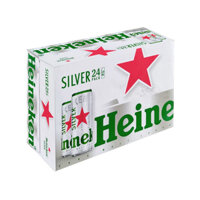 Thùng 24 lon bia Heineken Bạc (Silver) Sleek 330ml