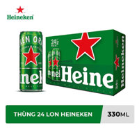 thùng 24 lon bia Heineken 330ml