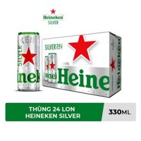 Thùng 24 lon bia Heineken Silver 330ml