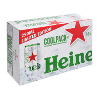 Thùng 24 lon bia Heineken Silver 250ml