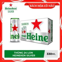 THÙNG 24 LON BIA HEINEKEN SILVER 330ML