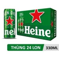 Thùng 24 lon bia Heineken Sleek 330ml 								 								Tình trạng: 									 									Còn hàng 									 								 								Thương hiệu: Heineken (Hà Lan)