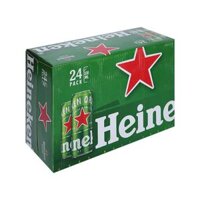 Thùng 24 lon bia Heineken xanh/bạc