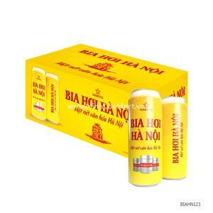 Thùng 24 lon bia hơi Hà Nội lon 500ml thùng