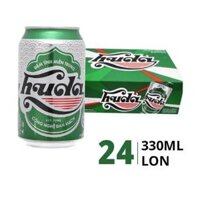 Thùng 24 lon bia Huda 4.7% 330ml
