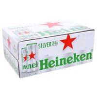 Thùng 24 Lon Bia Ken Silver 330ml