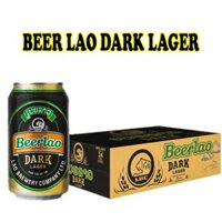 Thùng 24 lon Bia Lào đen BeerLao Dark Lager 330ml