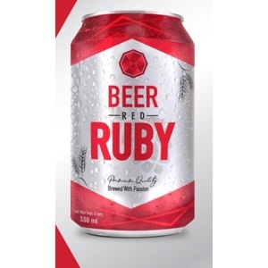 Thùng 24 lon bia Red Ruby lon 330ml