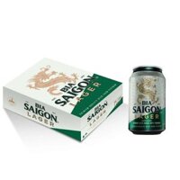 Thùng 24 lon bia Sài Gòn Lager 330ml