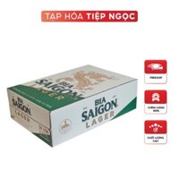 Thùng 24 lon bia Sài Gòn Lager 330ml