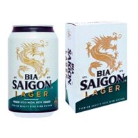 Thùng 24 Lon Bia Sài Gòn Lager 330ml