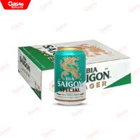 Thùng 24 lon bia Sài Gòn Lager 330ml