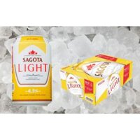 Thùng 24 lon bia Sài Gòn xanh Light  330ml