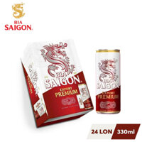 thùng 24 lon bia Sài Gòn Export ( sài gòn đỏ) 330ml