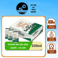 Thùng 24 lon bia Saigon Lager - 330ml