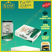 Thùng 24 lon bia Saigon Lager xanh - 330ml/lon (Giá tốt nhất)