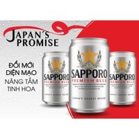 Thùng 24 Lon Bia Sapporo Premium (330ml)