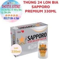 Thùng 24 lon bia Sapporo Premium (330ml/lon) / Lốc 6 lon bia Sapporo Premium 330ml