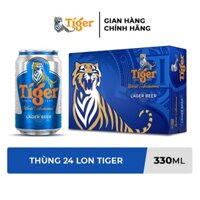 Thùng 24 lon Bia Tiger lon 330 ml
