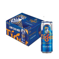 Thùng 24 lon bia Tiger nâu 330ml