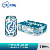 THÙNG 24 LON BIA TUBORG ICE 330ML