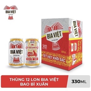 Thùng 24 lon Bia Việt 330ml