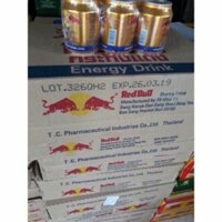 Thùng 24 lon bò húc Redbull thái lan