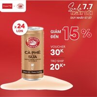 Thùng 24 Lon Cà Phê Sữa Đá Highlands Coffee 235ml